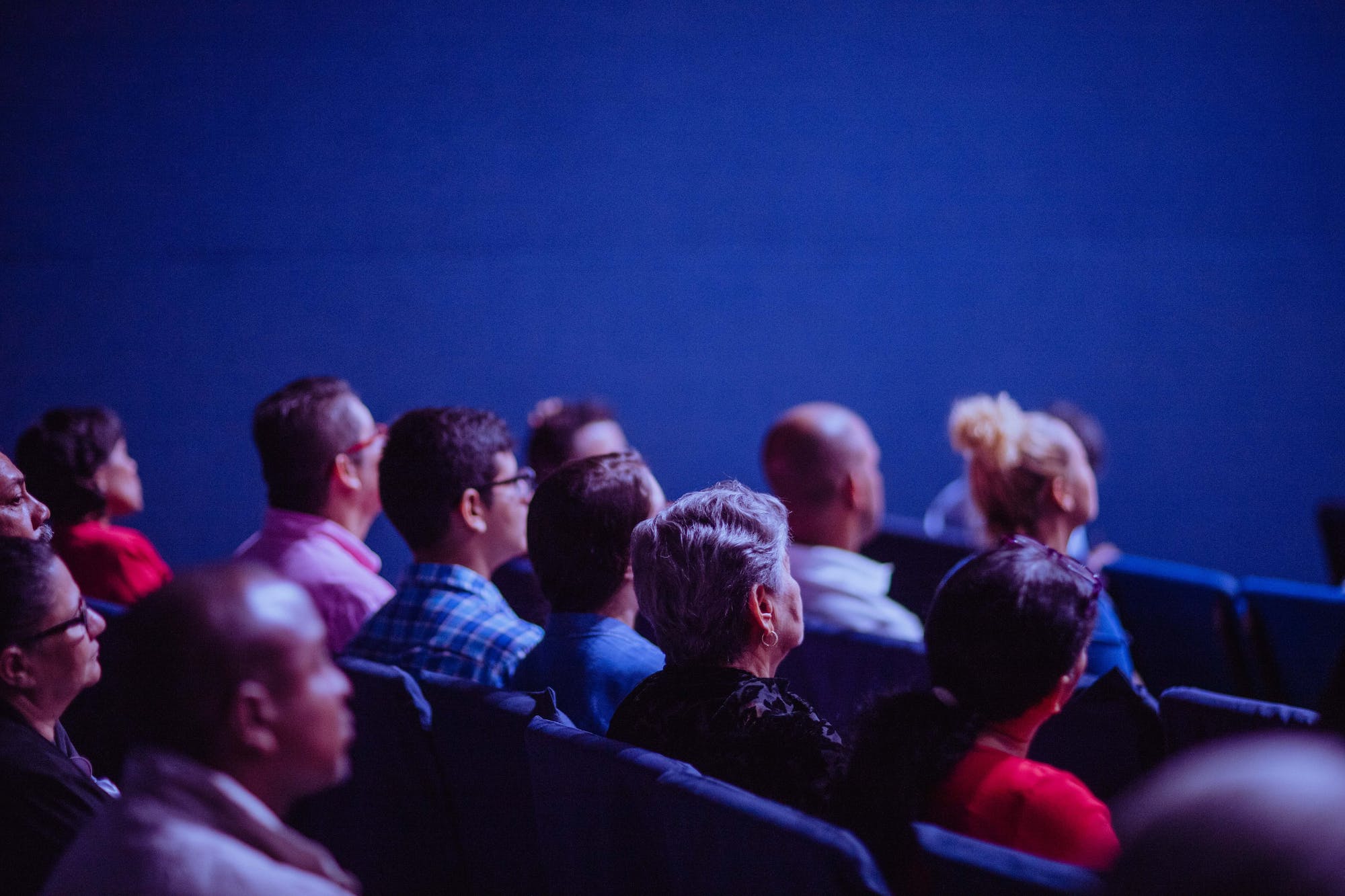 People in an auditorium